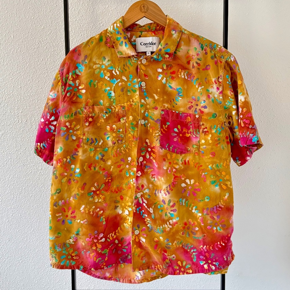 Lightweight Camp Collar Floral Shirt